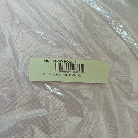 Know you better pink anti social club hoodie sweatshirt - Picture 8 of 9